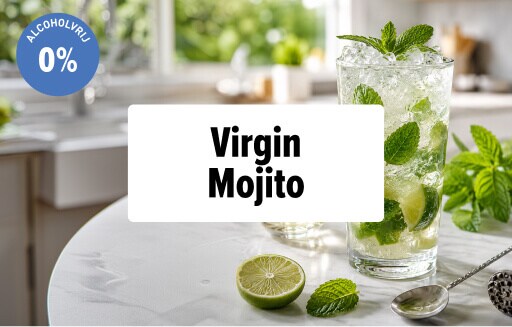 Virgin Alcoholvrije Mojito: doorklikplaatje naar cocktailpagina